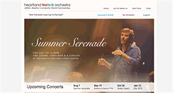 Desktop Screenshot of heartlandfestivalorchestra.org