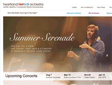 Tablet Screenshot of heartlandfestivalorchestra.org